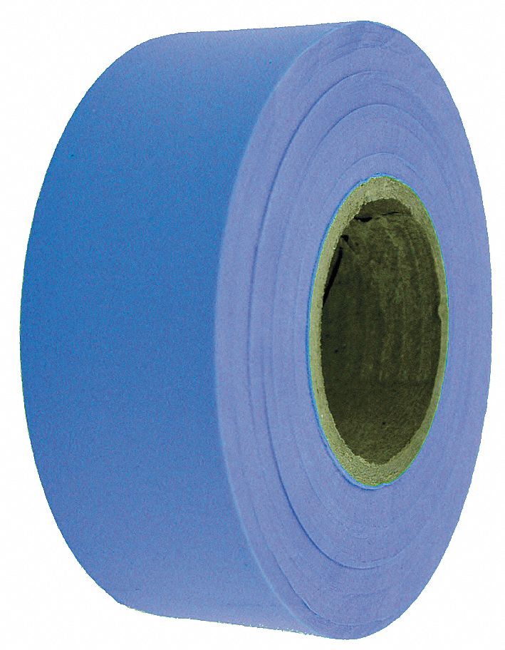 Flagging Tape, Blue, 300 ft x 1-3/16 In