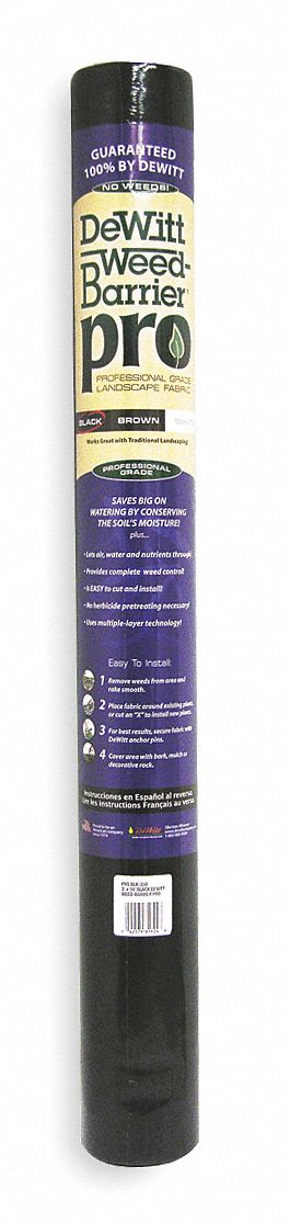 Weed Barrier, Polypropylene, Black