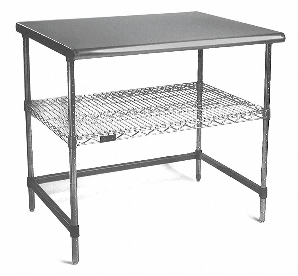 AdjusTable(R) Worktable, C Frame, w/Shelf