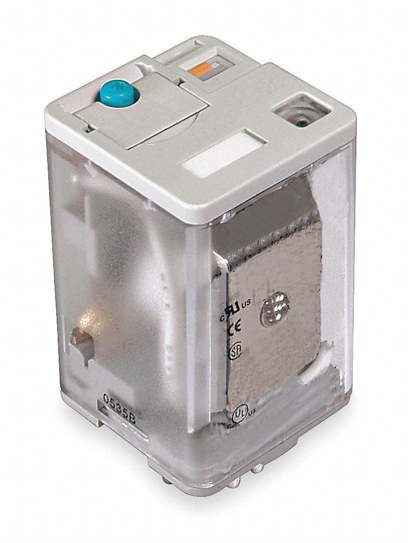 Relay, Plug In, DPDT, 12VAC, Coil Volts