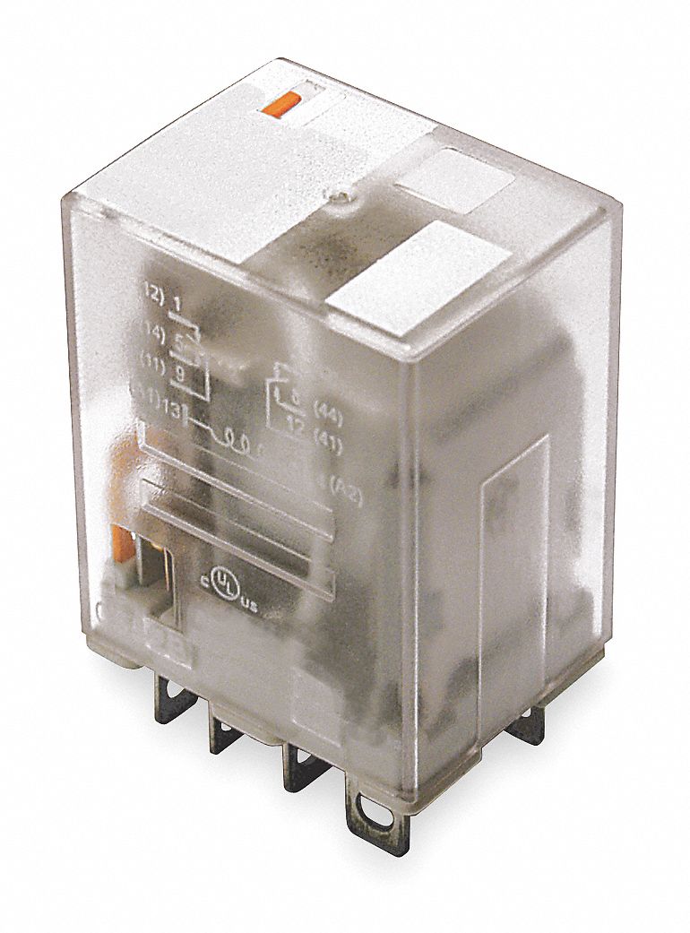 Relay, Ice Cube, DPDT, 24VAC, Coil Volts