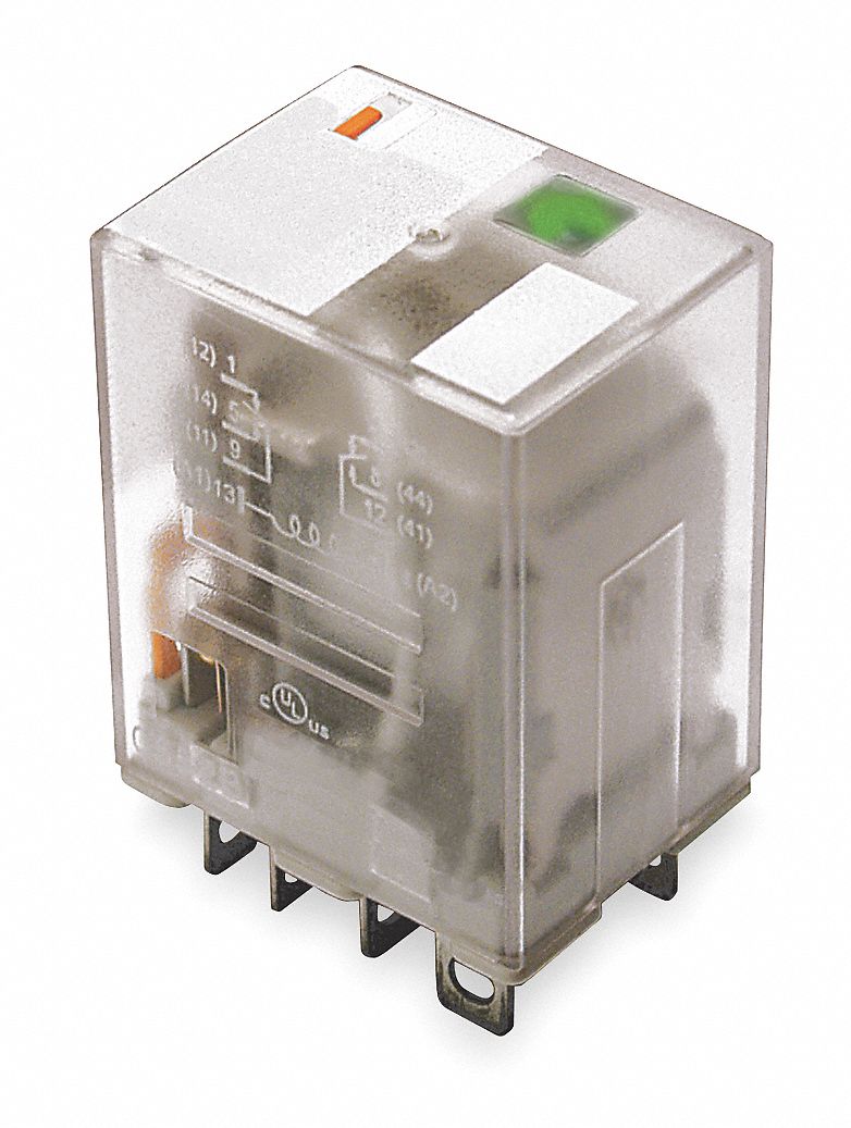 Relay, Ice Cube, DPDT, 120VAC, Coil Volts