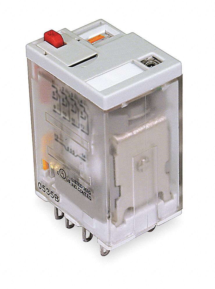 Relay, Ice Cube, 4PDT, 24VDC, Coil Volts
