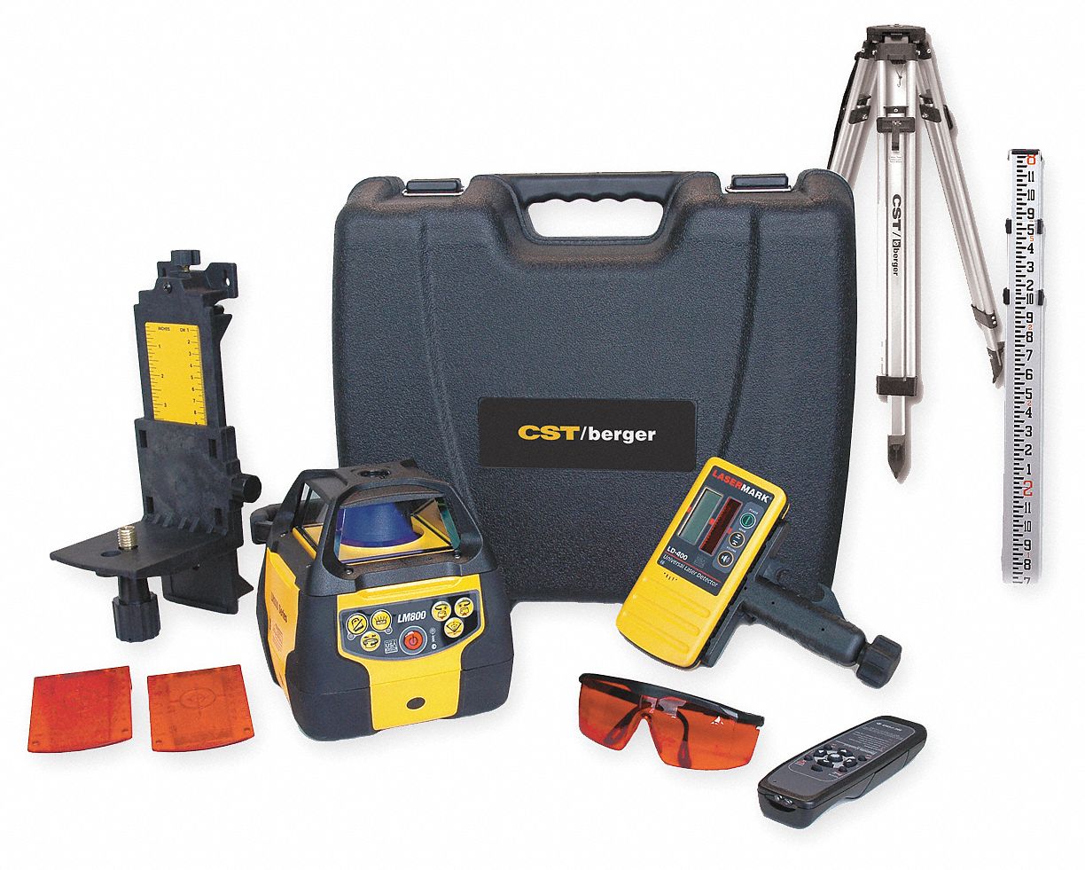Laser Level Kit, Rotary, w/Tripod