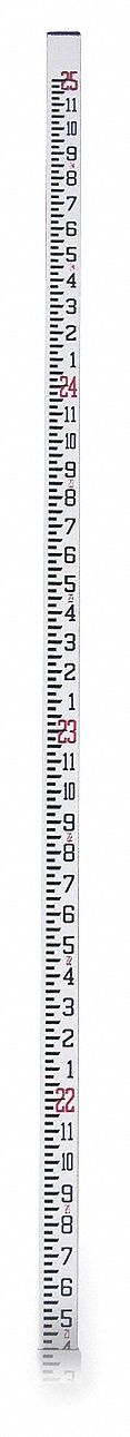 Telescoping Fiberglass Leveling Rod, 25ft