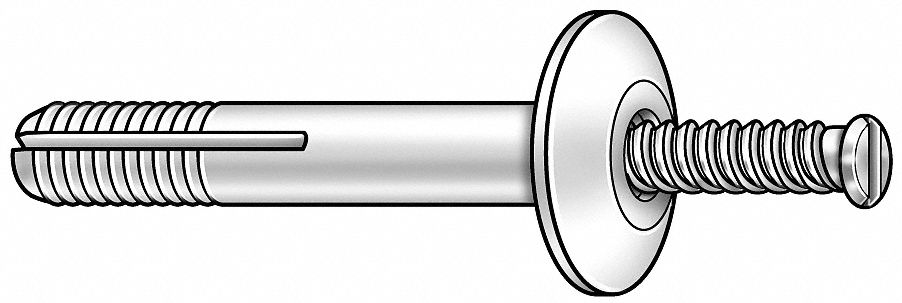Anchor Rivet, Round, 1/4 In, PK5