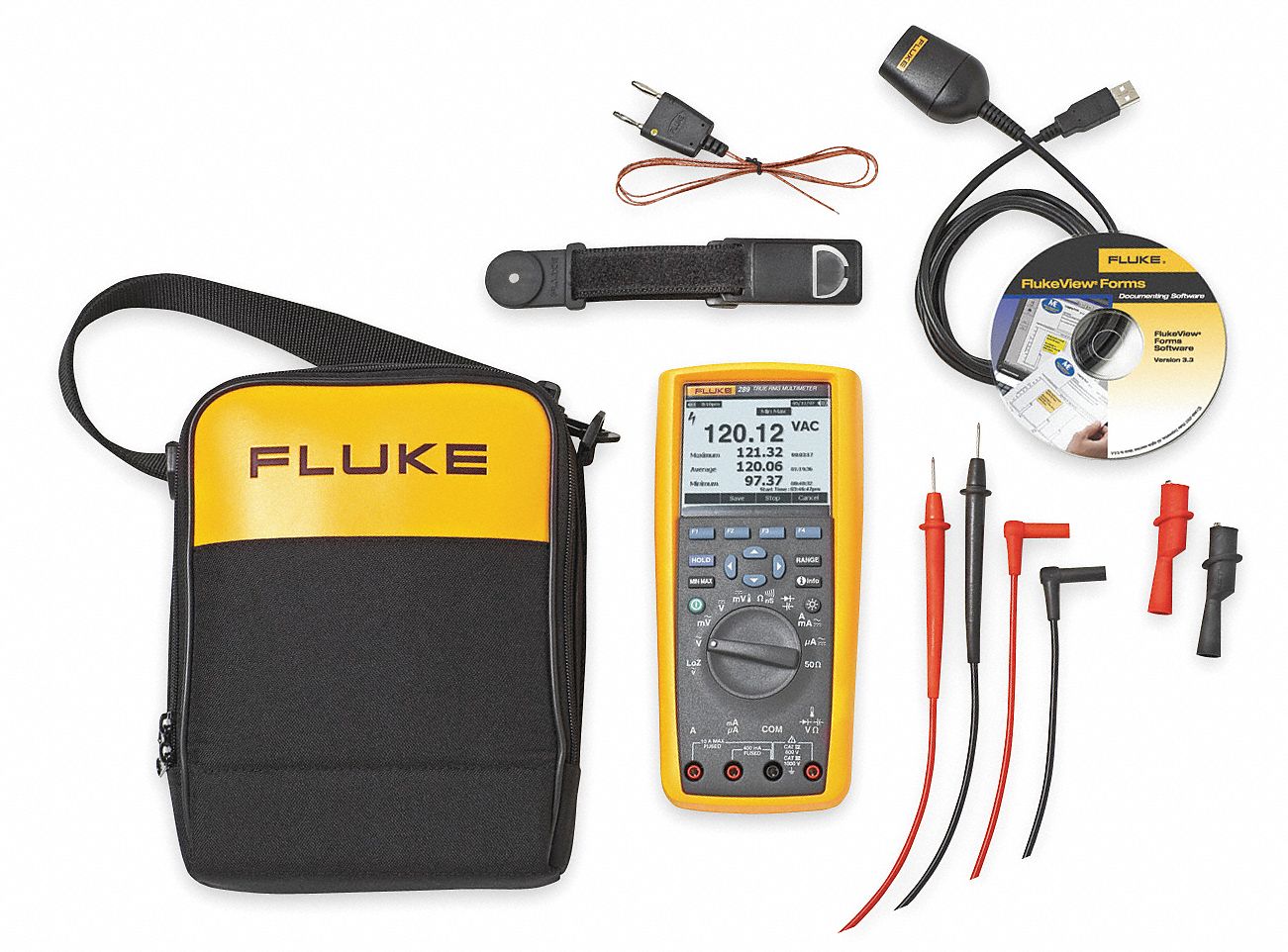 Industrial Digital Multimeter, 10A, 1000V