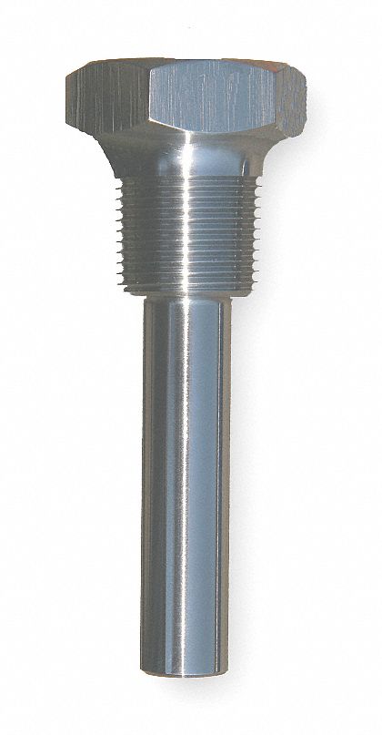 Industrial Thermowell, 316SS, 1-1/4-18