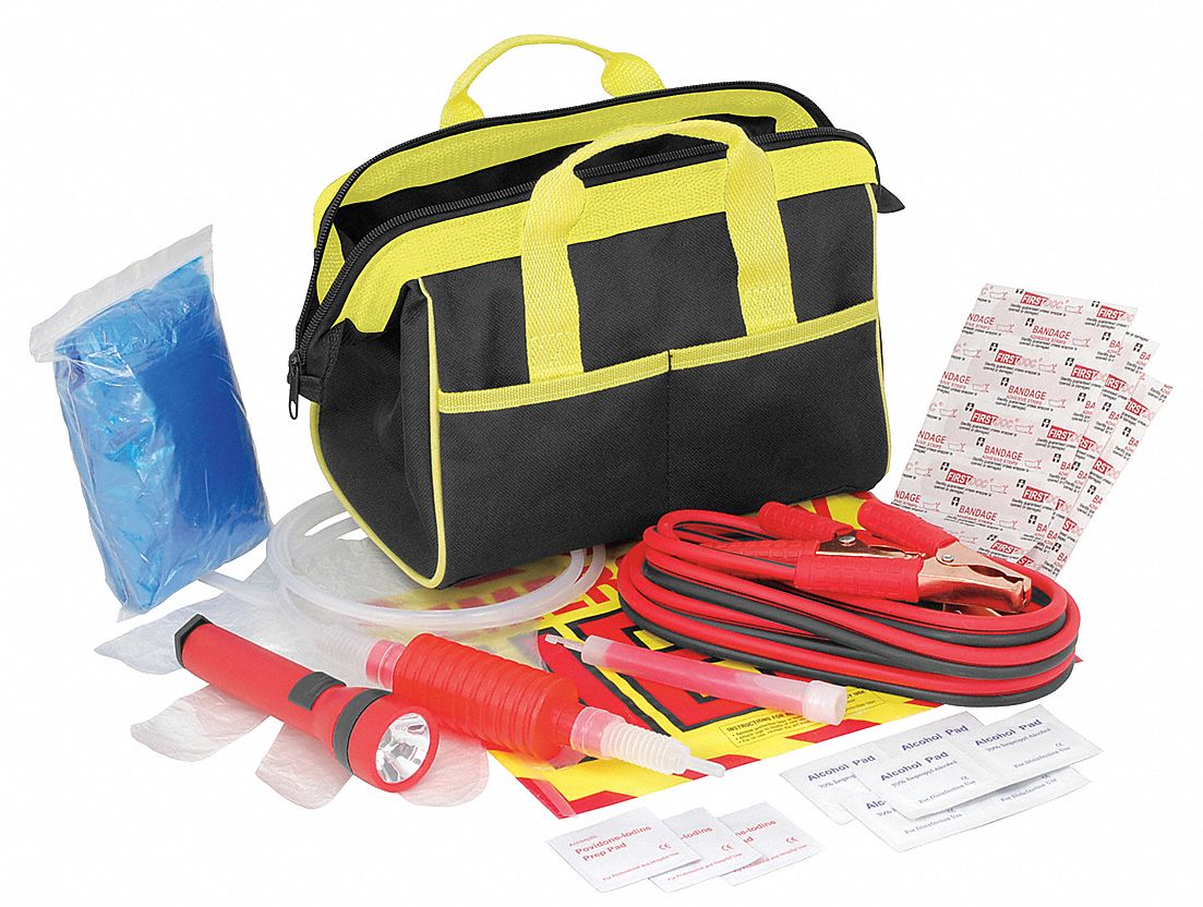 Roadside Emergency Kit, 34 Piece