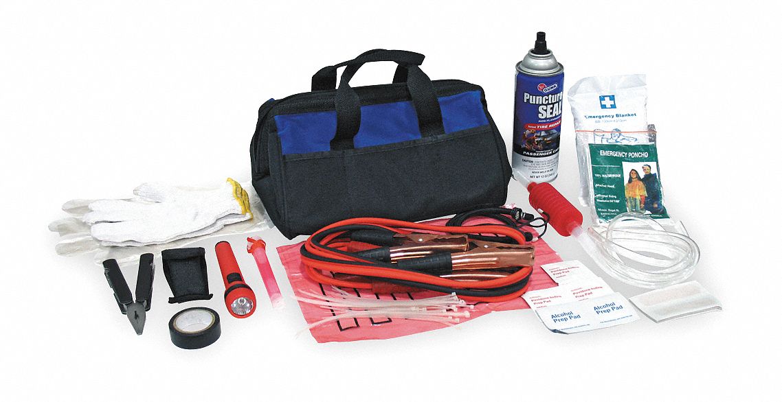 Roadside Emergency Kit, 72 Piece