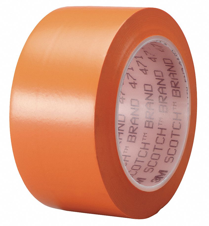 Marking Tape, 2In W, 108 ft. L, Orange