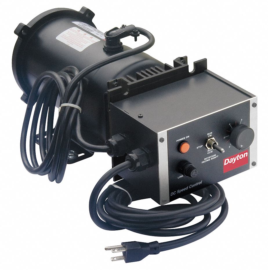 Adjustbl Speed Motor, Perm Magnet DC, 1/2