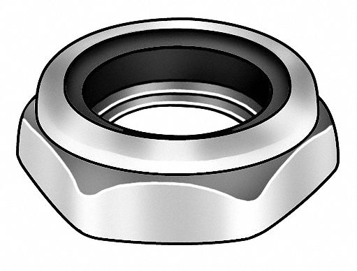 Locknut W/Insert, Thin, 1-14, Pk 400