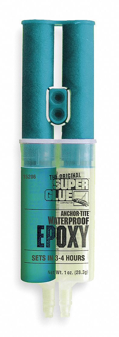 Epoxy Adhesive, Lt Yellow, 1 oz, 1 Hr