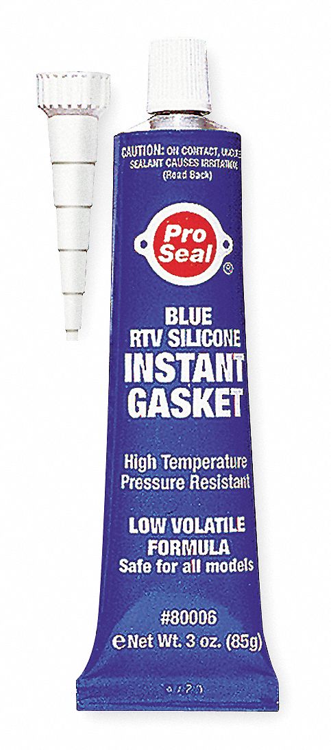 RTV Silicone, Tube, 3 oz, Blue