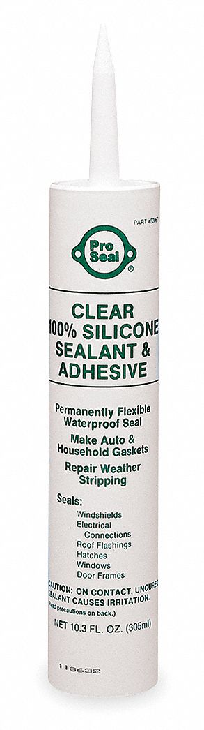 RTV Silicone, Cartridge, 11.1 oz, Clear