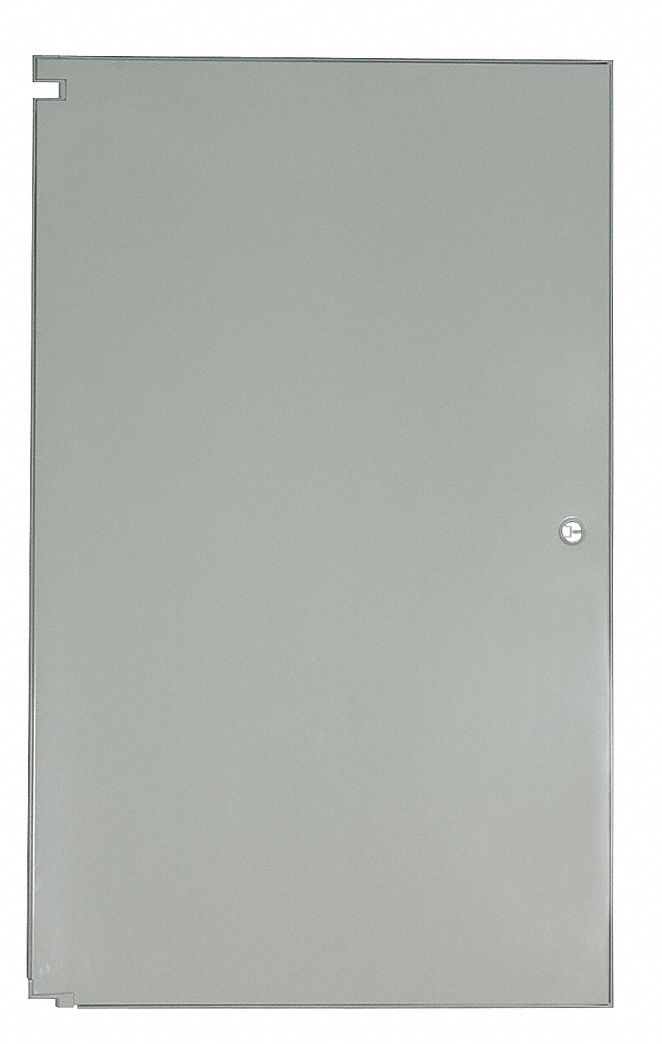 Partition Door, 36 In W, Steel, Gray