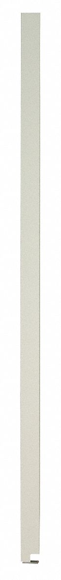 Partition Pilaster, 3 In W, Polymer, Cream