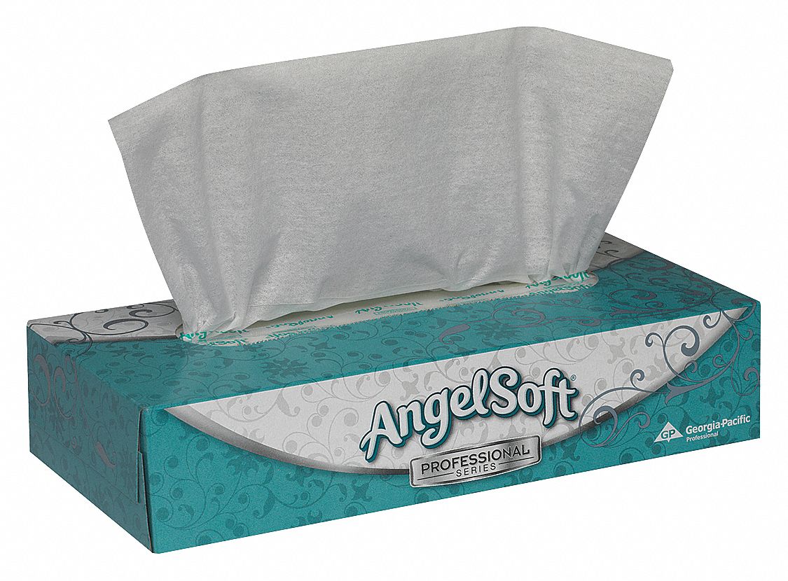 Facial Tissue, Angel Soft ps, Flat, PK3000