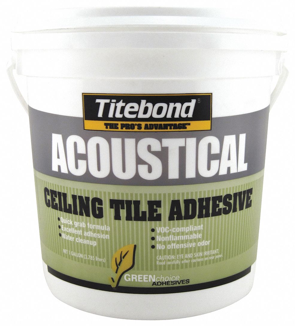 Ceiling Tile Adhesive, Gallon, Beige