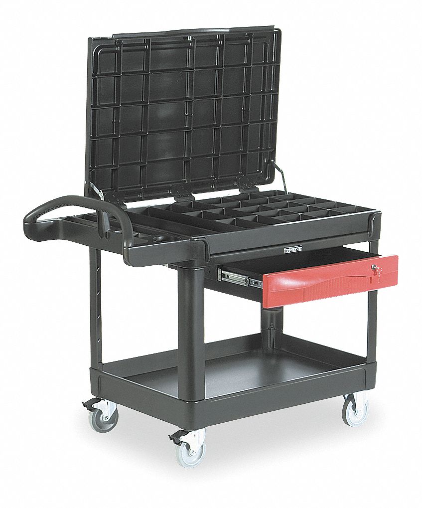 Trade Cart/Service Bench, 500 lb., Black