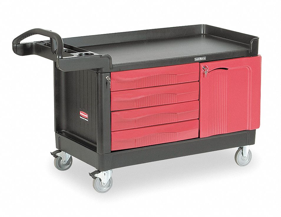 Trade Cart/Service Bench, 750 lb., Black