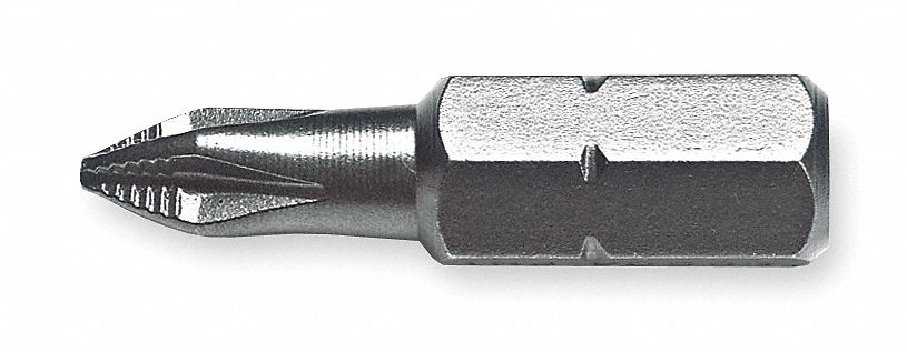 Driver Bit, Square Drive, 2 In L, PK2