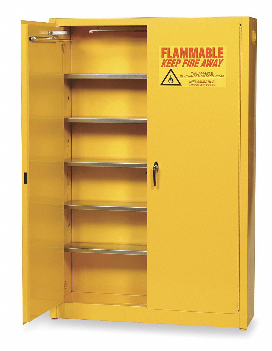 Aerosols Aerosols Cabinet, 30 Gal., Yellow