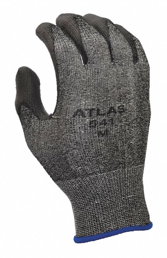 Cut Resistant Gloves, Gray, L, PR
