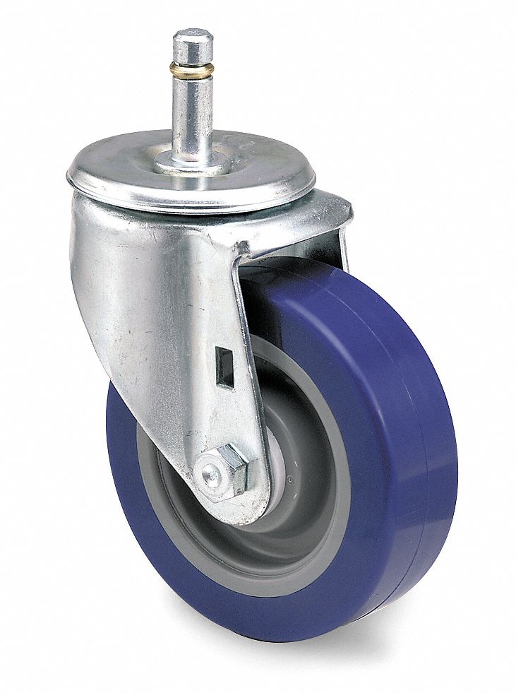 Swivel Stem Caster, 5 In, 300 lb, Polyurthn