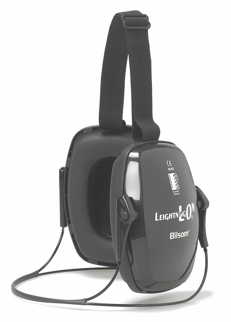 Ear Muff, 22dB, Neckband, Black