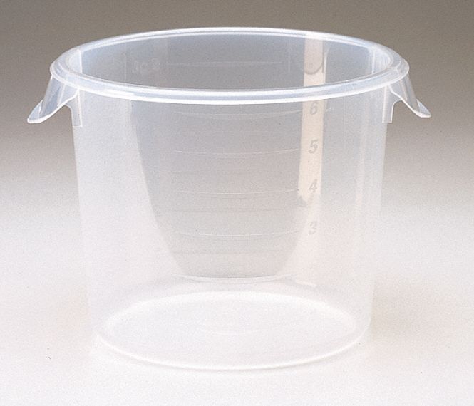 Round Storage Container, 6 Qt