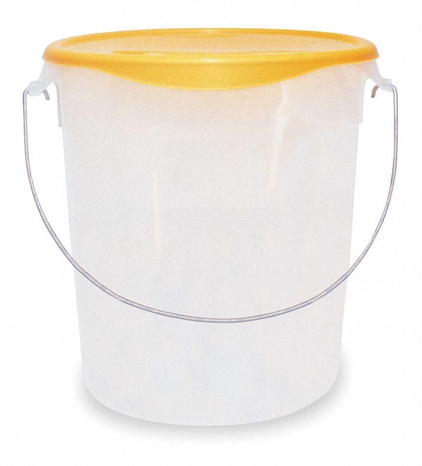 Round Storage Container, 22 Qt, Lid 1GAF5