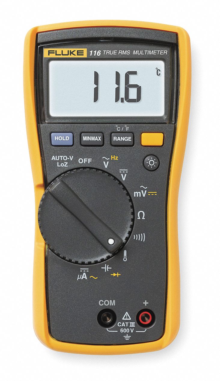 Digital HVAC Multimeter, 600V, 40 MOhms