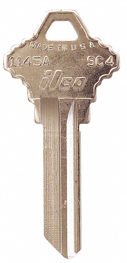 Key Blank, Type SC4, 6 Pin, PK 10