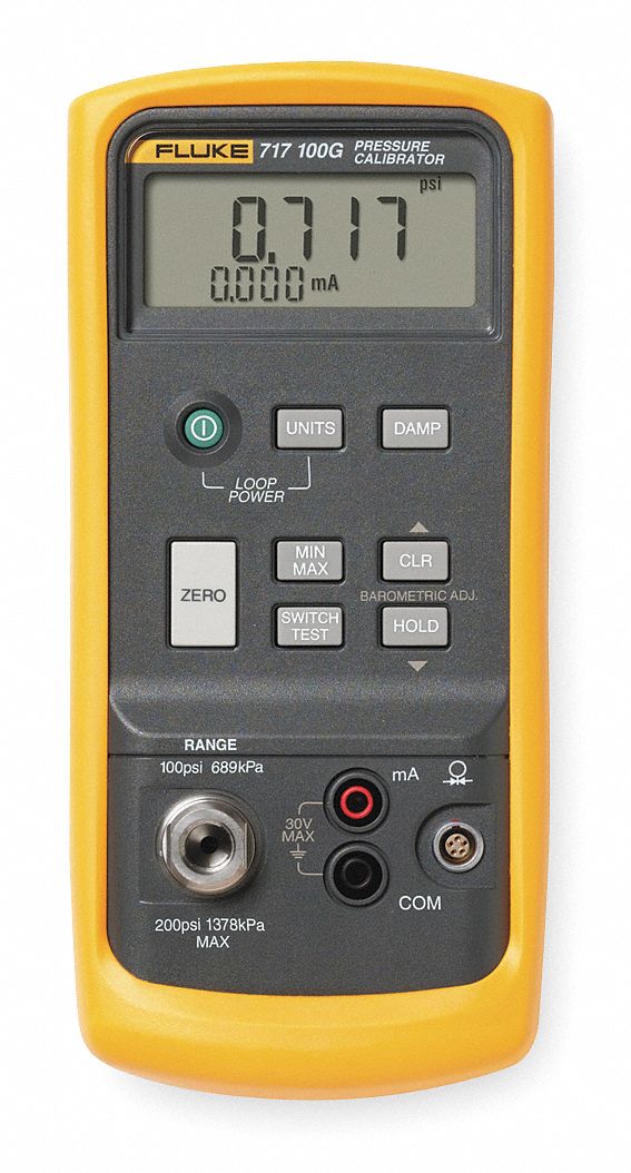 Calibrator, Pressure, -12 to 3000 PSI