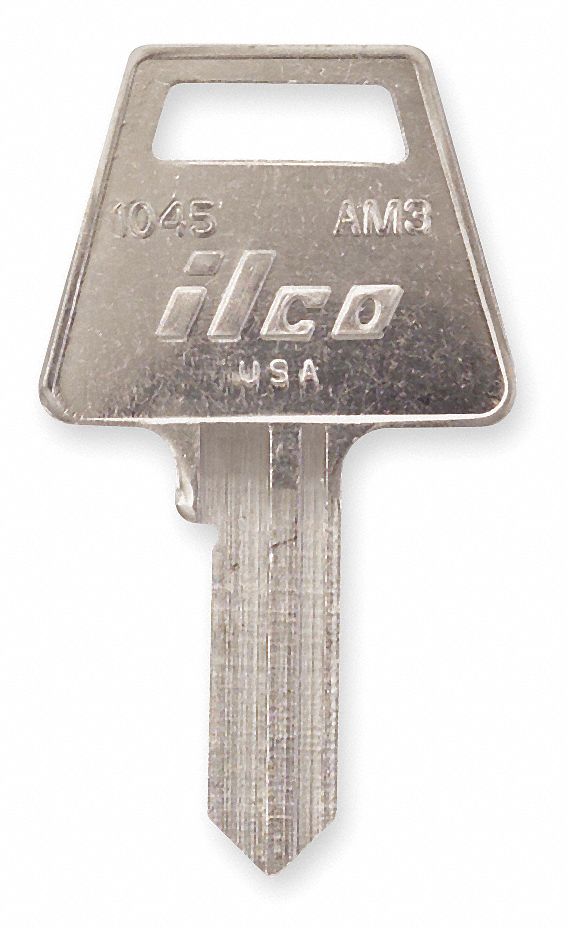Key Blank, Brass, Type AM3, 5 Pin, PK 10