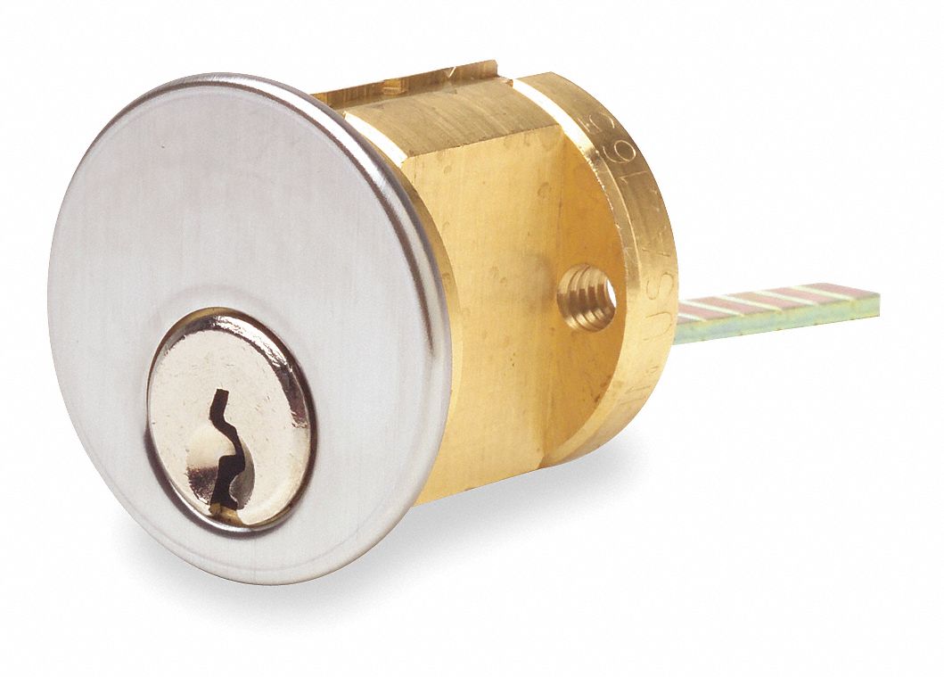 Mortise Lockset Cylinder, Chrome, PK 2