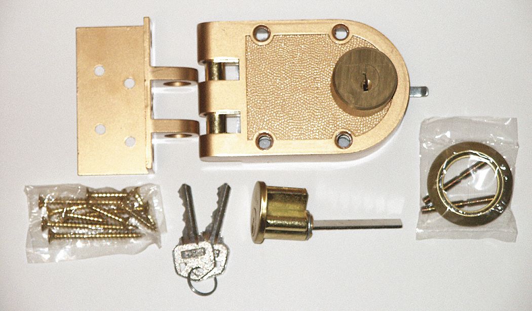 Commercial Lock, Double Cylinder, Bronze