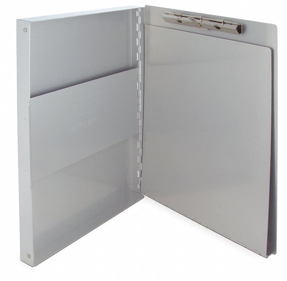 Portable Storage Clipboard, Letter, Silver