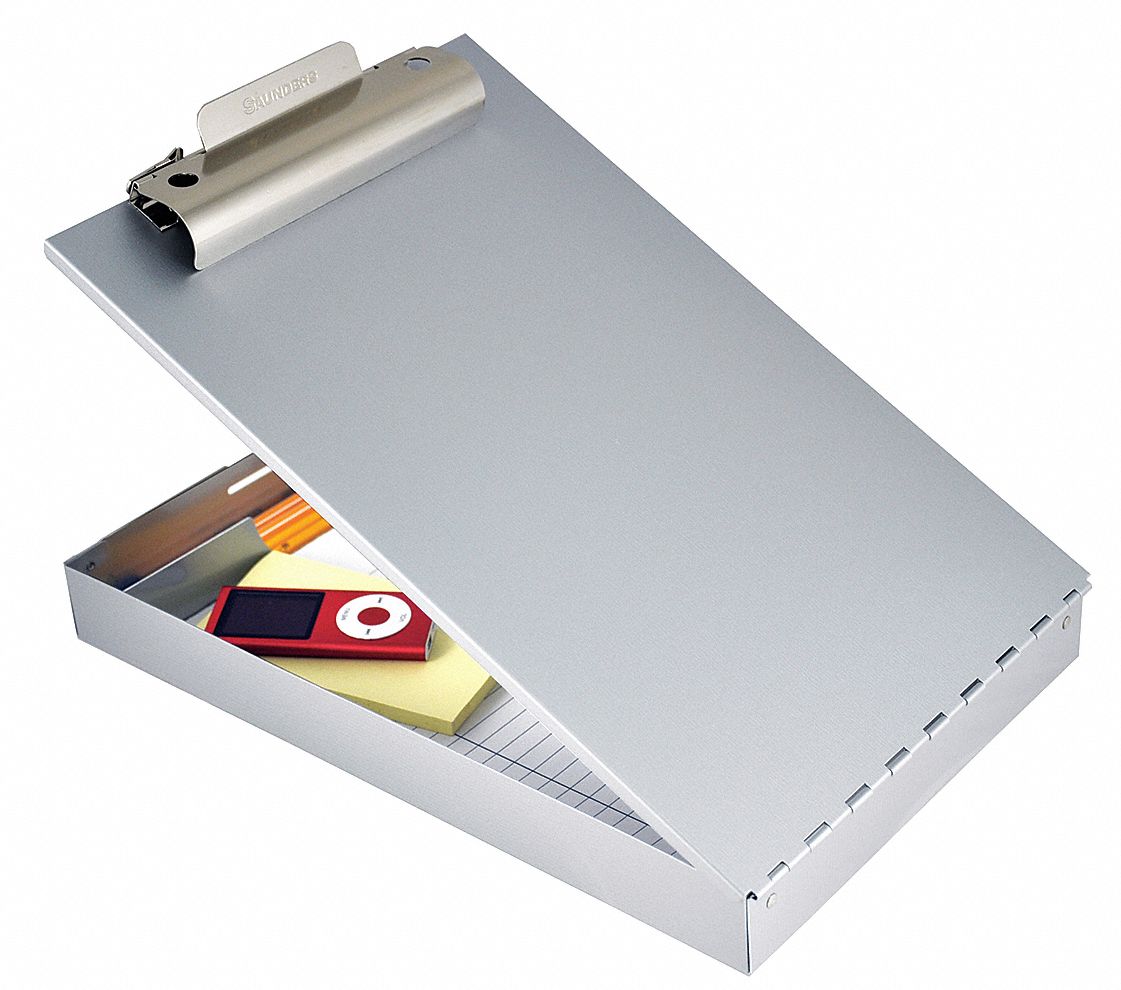 Portable Storage Clipboard, Legal, Silver