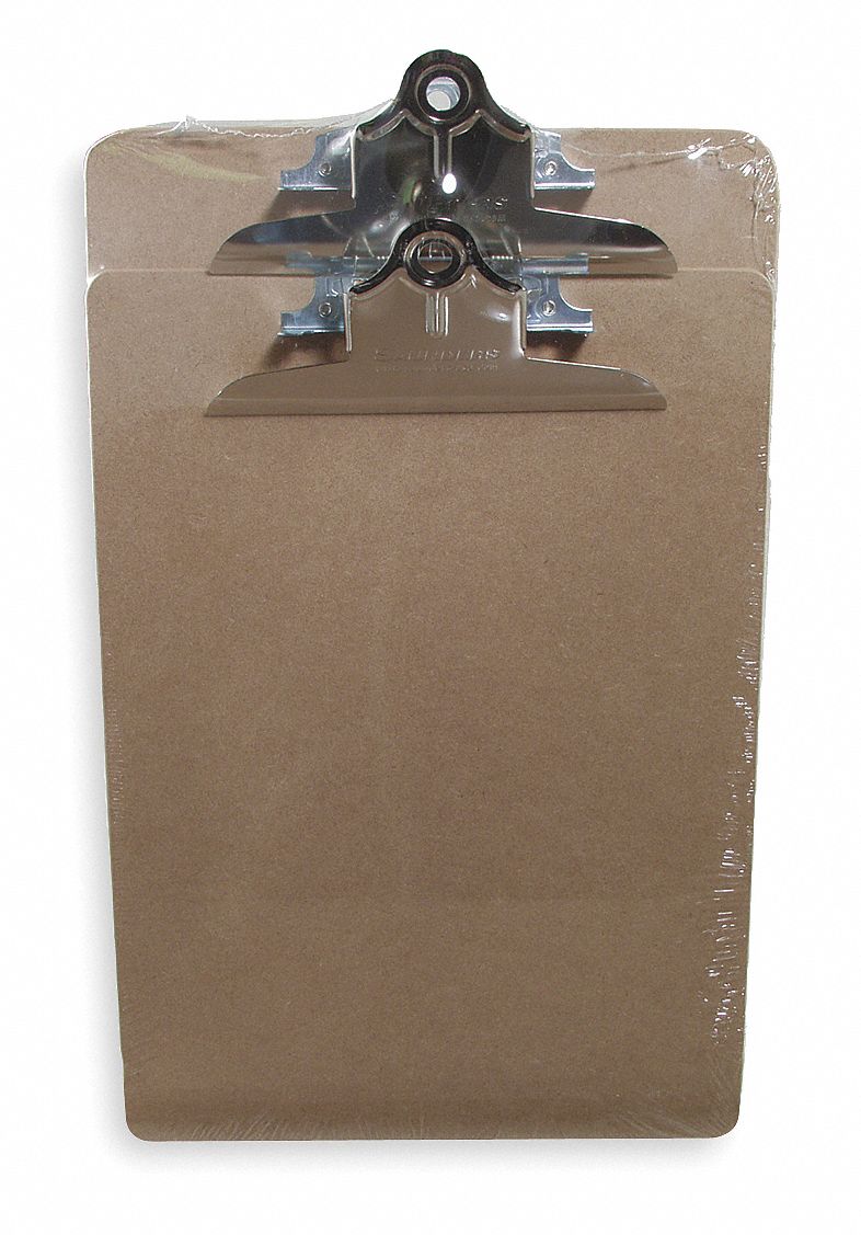 Clipboard, Letter, Light Brown, PK2