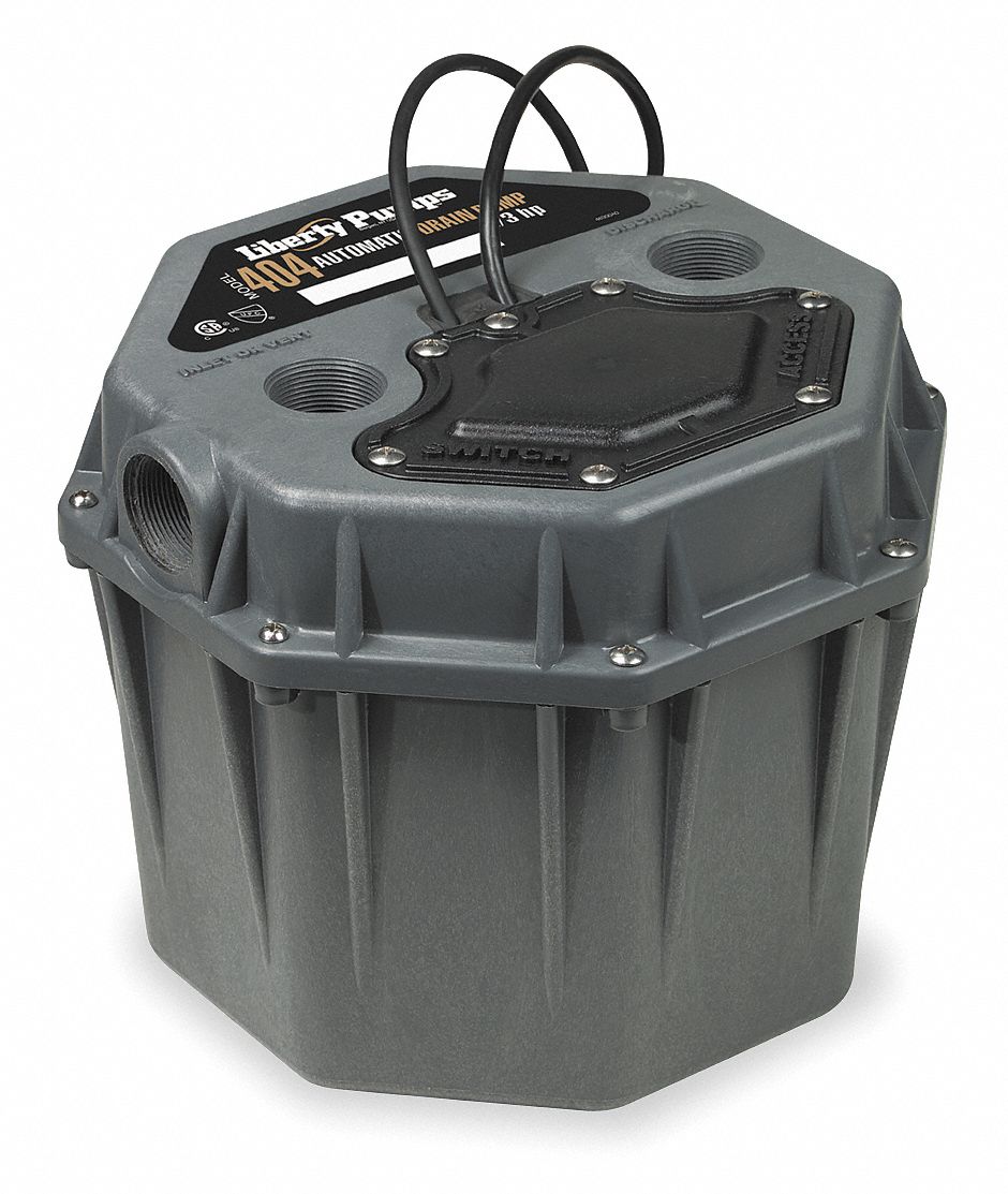 Sink Pump System, 4.3 Gal, 1/3 HP, 115V, 5A