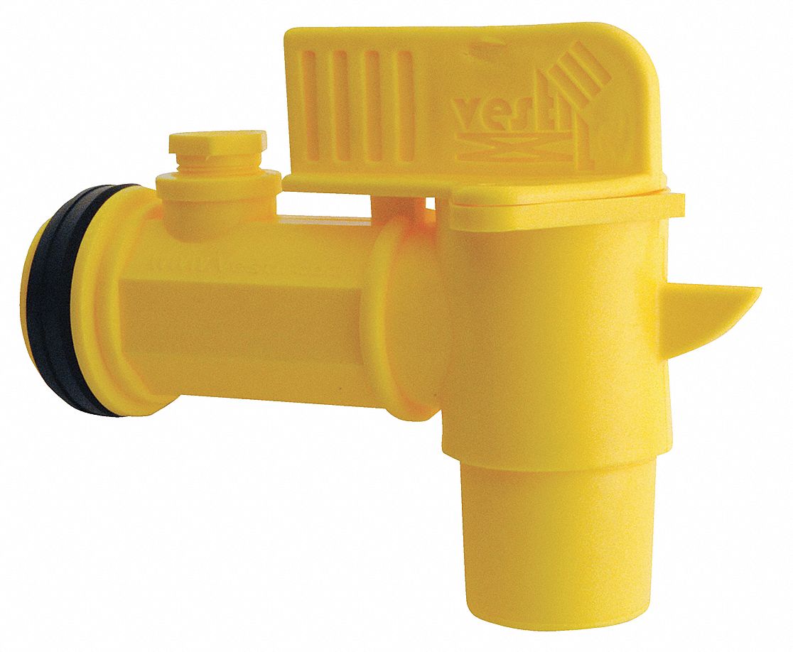 Drum Faucet, Manual Close, 2 In NPT