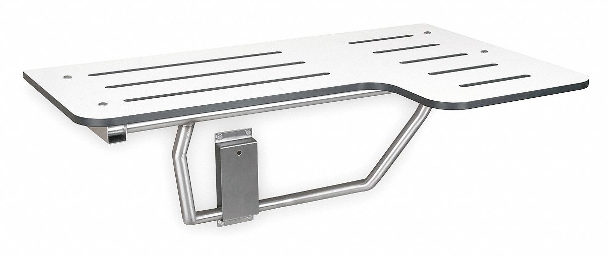 Wall Mounted Shower Seat, Reversible