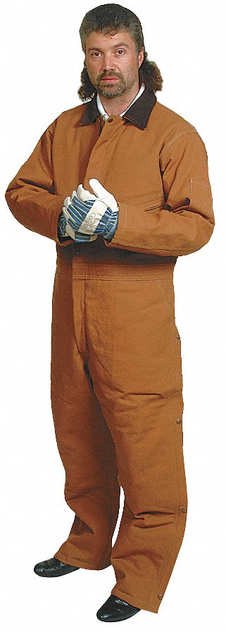 Coverall, Chest 55In., Desert Sand Brown