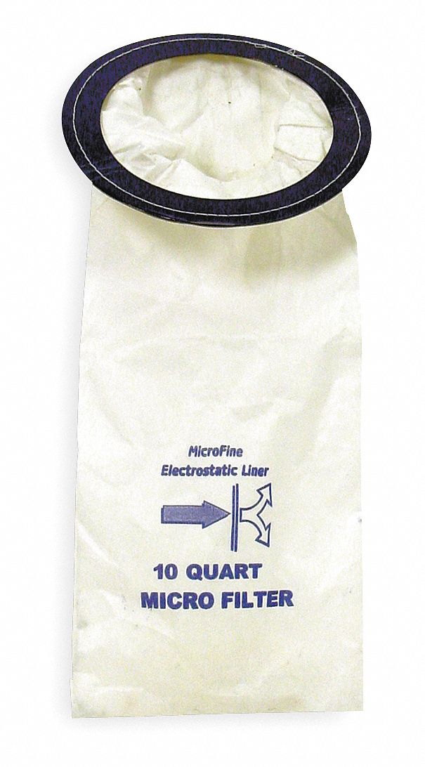 Disposable Vacuum Bag, For 1HA82, PK 10