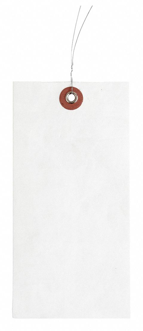 Wire Tag, Nonwoven Fiber, Blank, PK1000