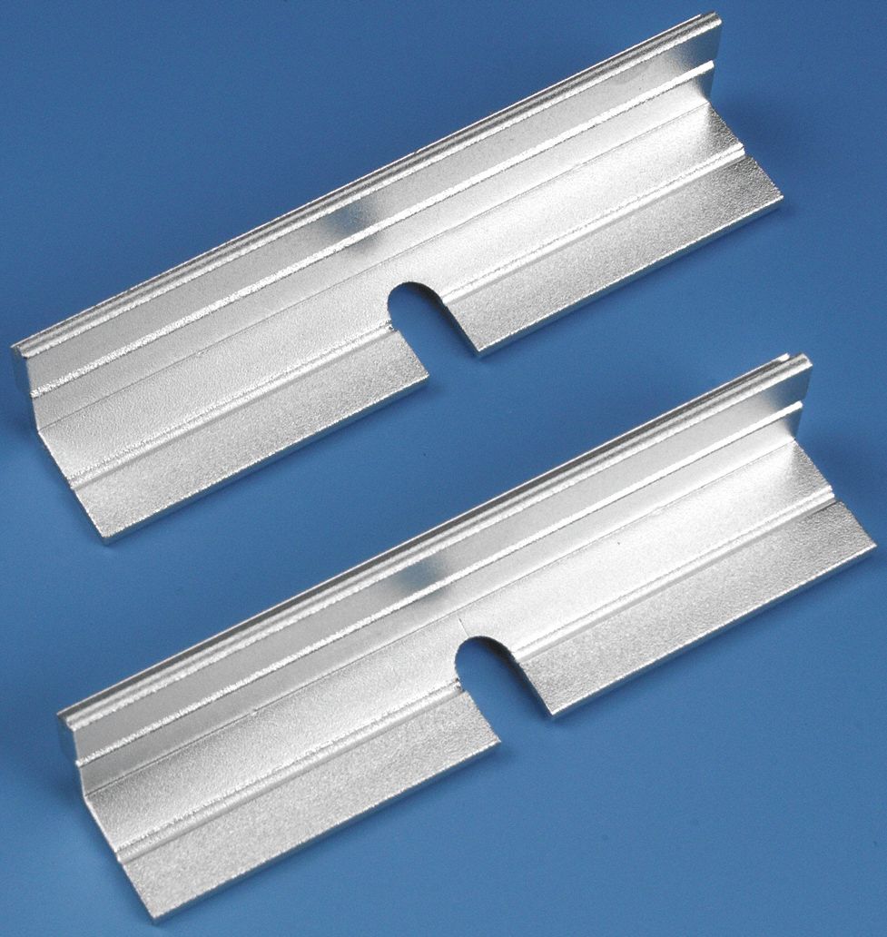Mounting Flange, Alum, 0.6x0.7x3.15In, PK 2