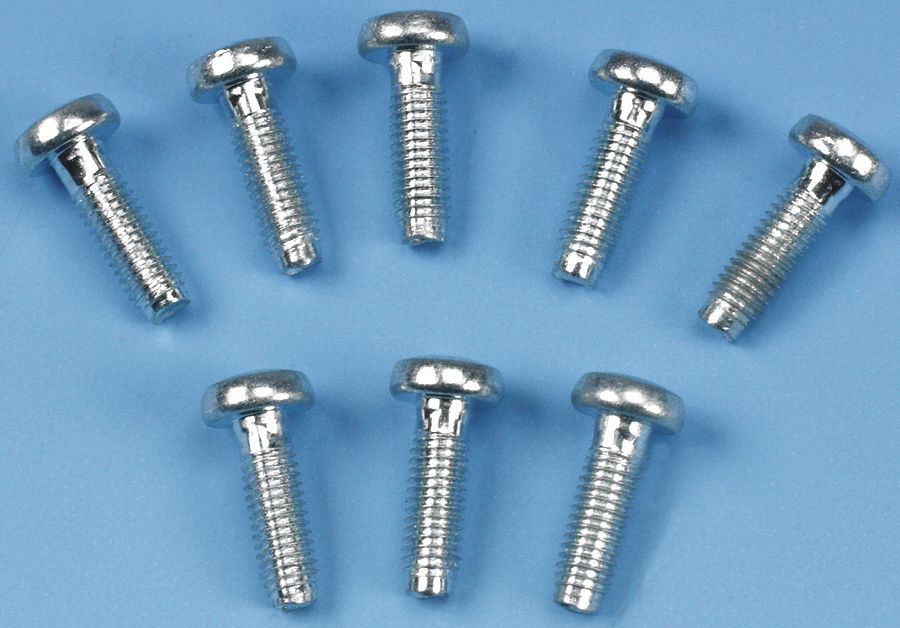 Screw, Thread Forming, Silver, PK 8